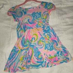 Lilly pulitzer girl Alina dress carnivale coral m 7-8